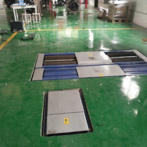 Roller 4 in 1 vehicle test line for brake axle suspension and sideslip testing